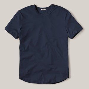 Buck Mason Pima Curved Hem Tee - MEDIUM TALL